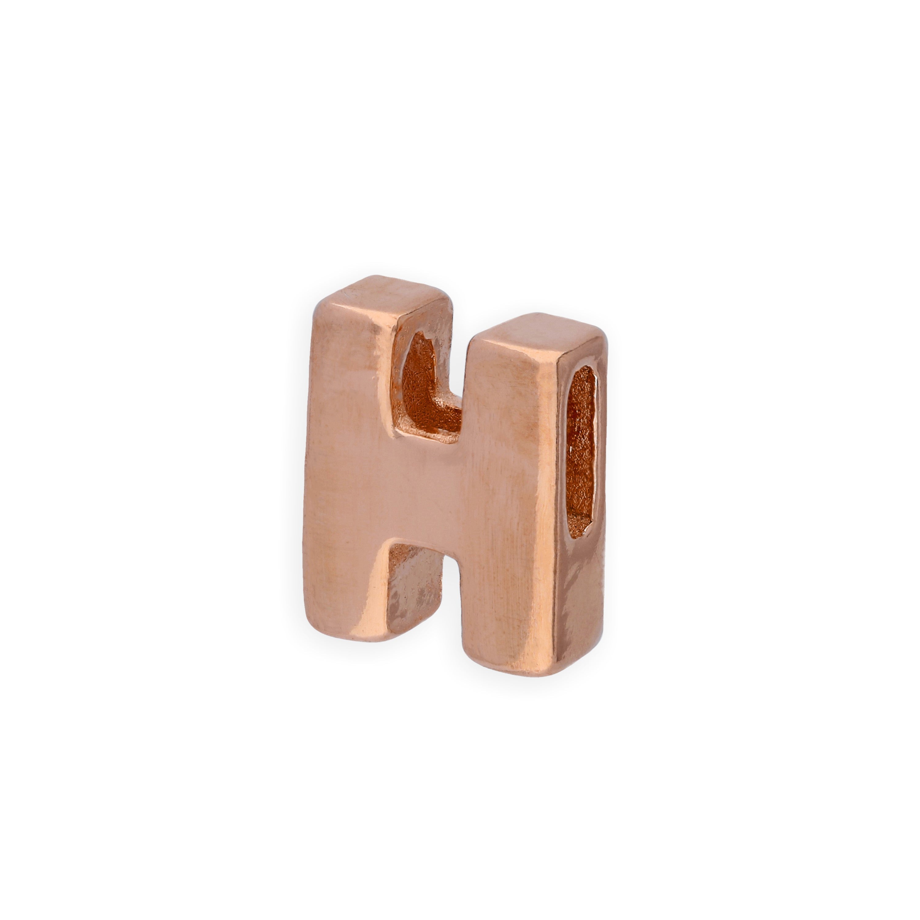 Roségold plattierter Sterlingsilber Alphabet Buchstaben-Anhänger A - Z