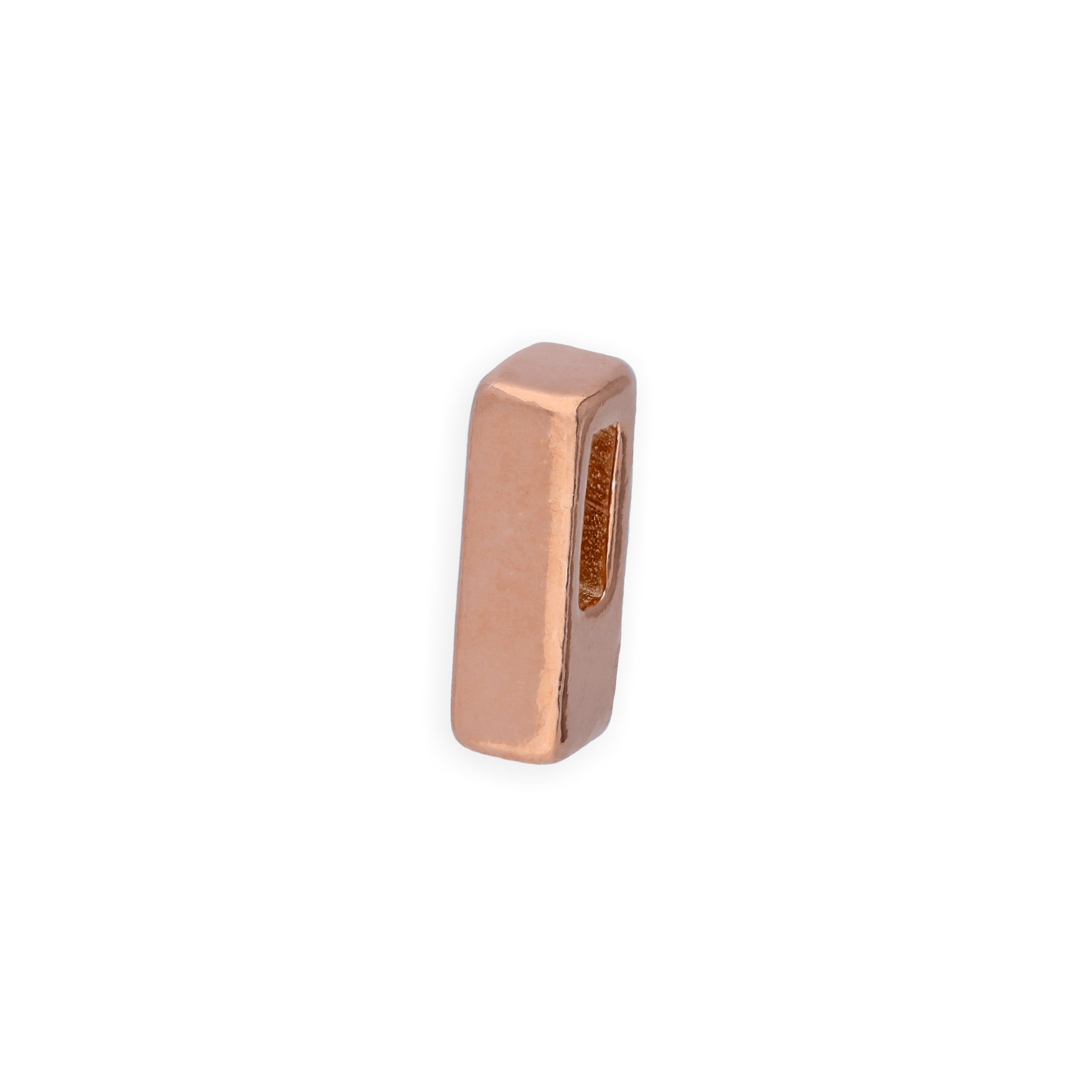 Roségold plattierter Sterlingsilber Alphabet Buchstaben-Anhänger A - Z