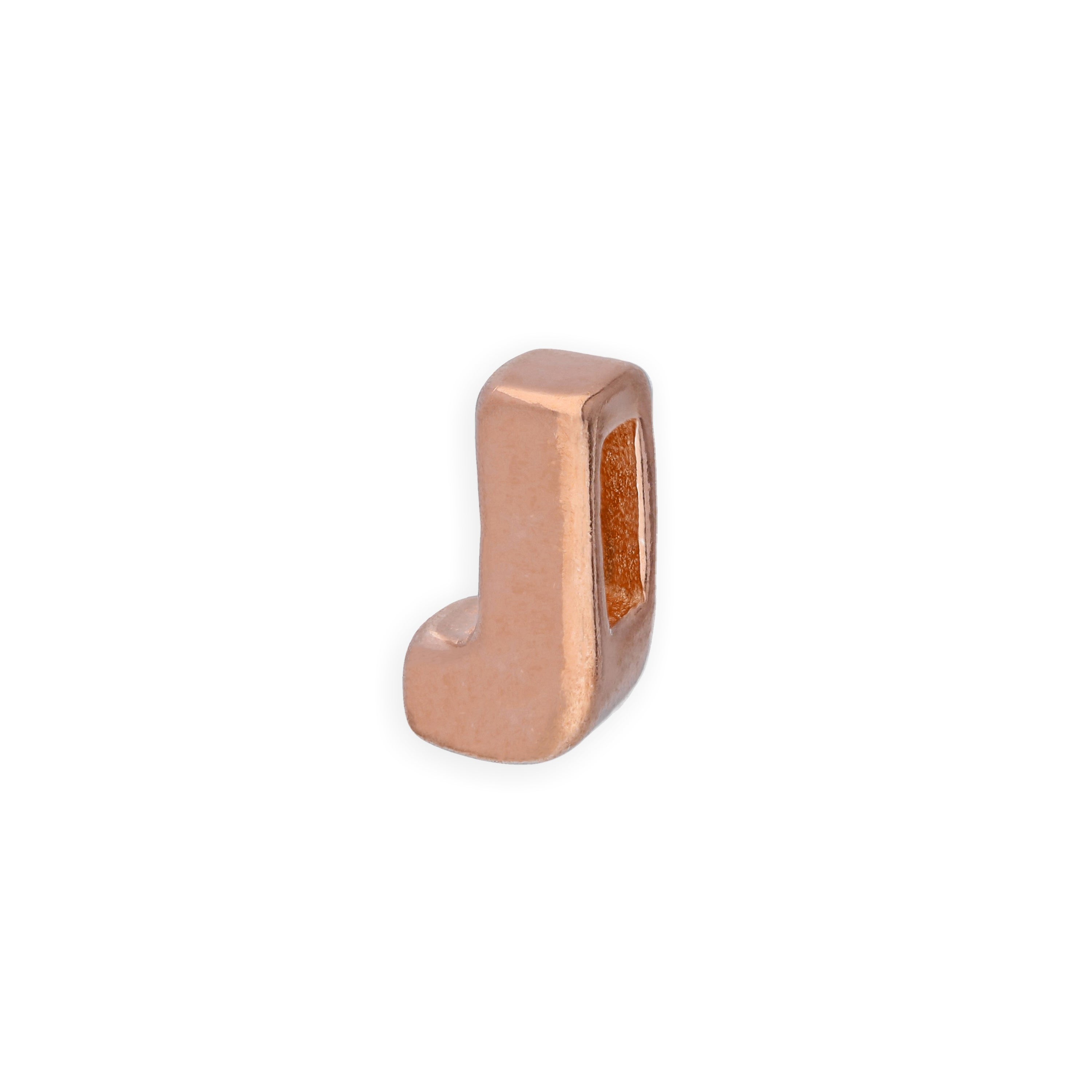 Roségold plattierter Sterlingsilber Alphabet Buchstaben-Anhänger A - Z