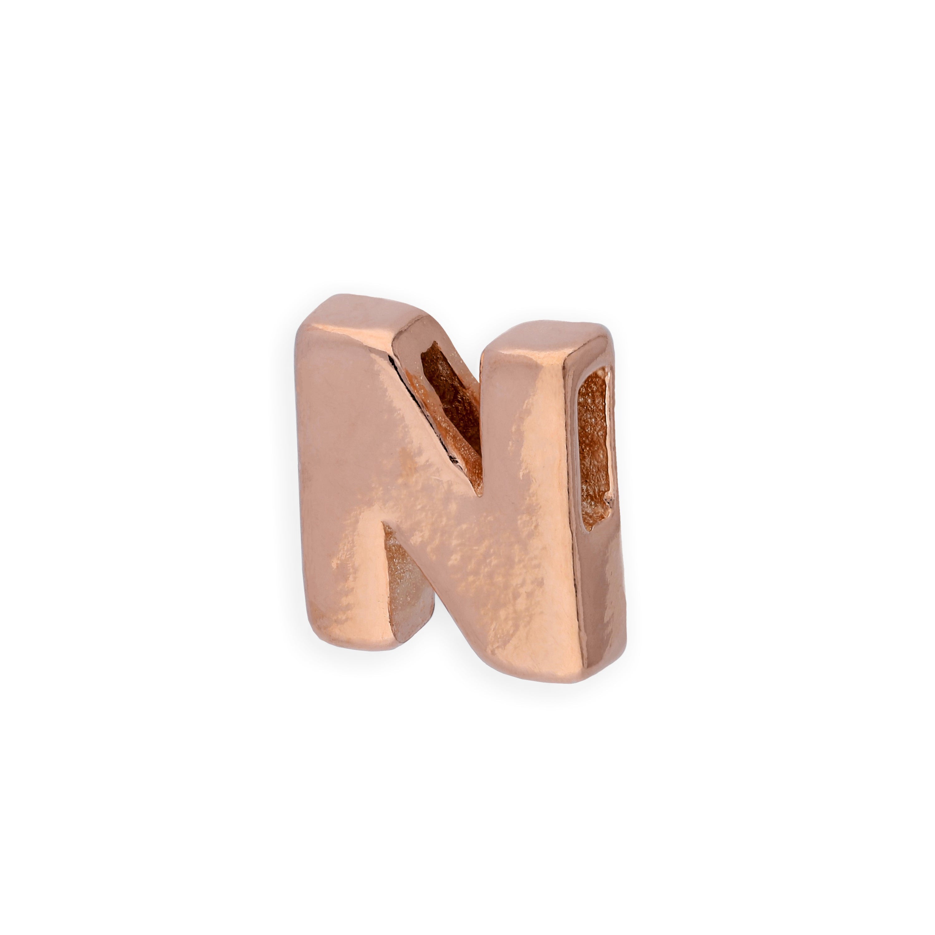 Roségold plattierter Sterlingsilber Alphabet Buchstaben-Anhänger A - Z