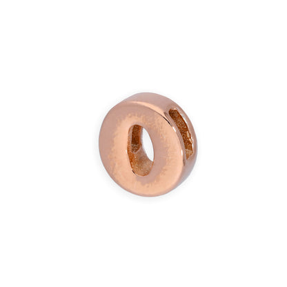 Roségold plattierter Sterling Silber Alphabet Buchstaben-Anhänger A - Z