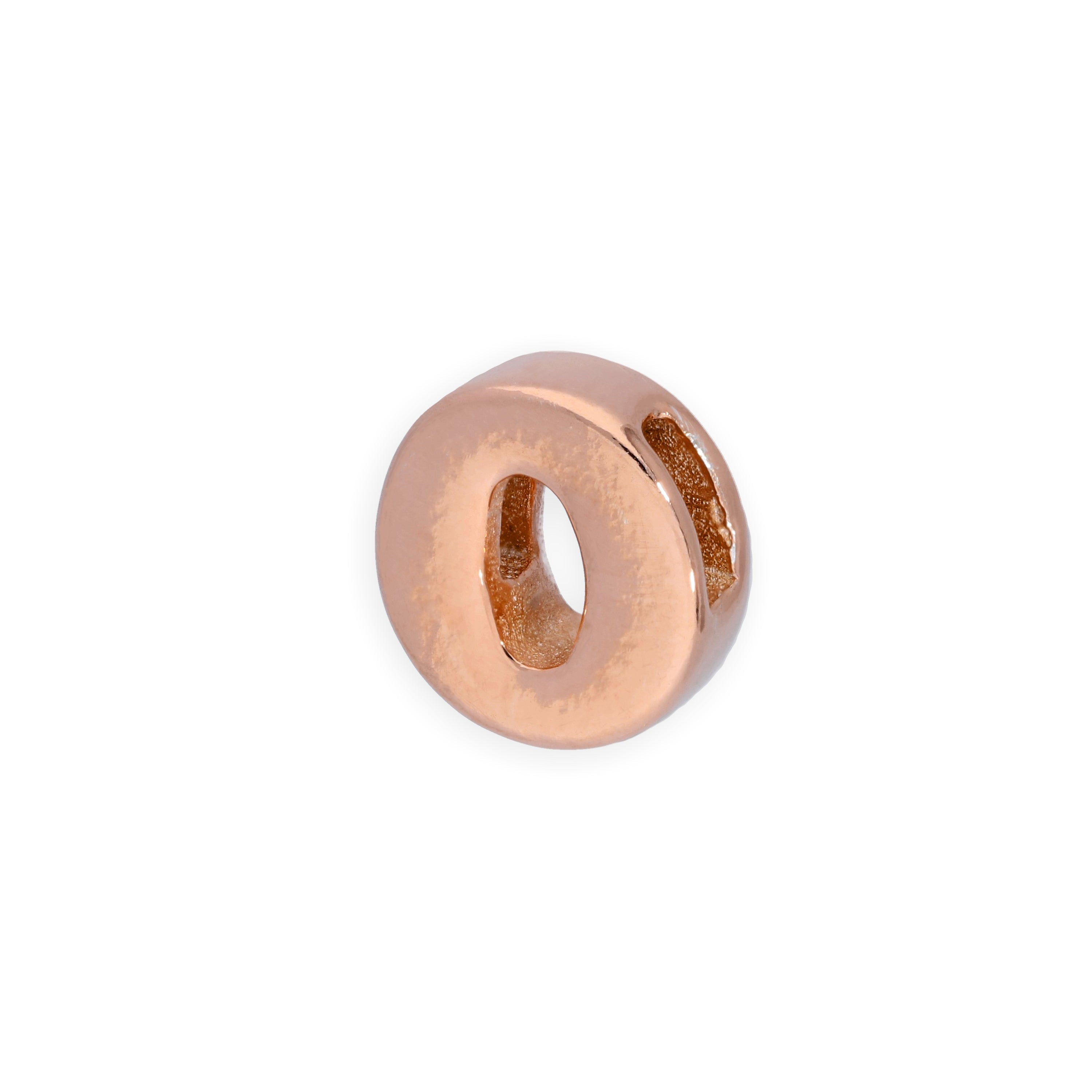 Roségold plattierter Sterlingsilber Alphabet Buchstaben-Anhänger A - Z