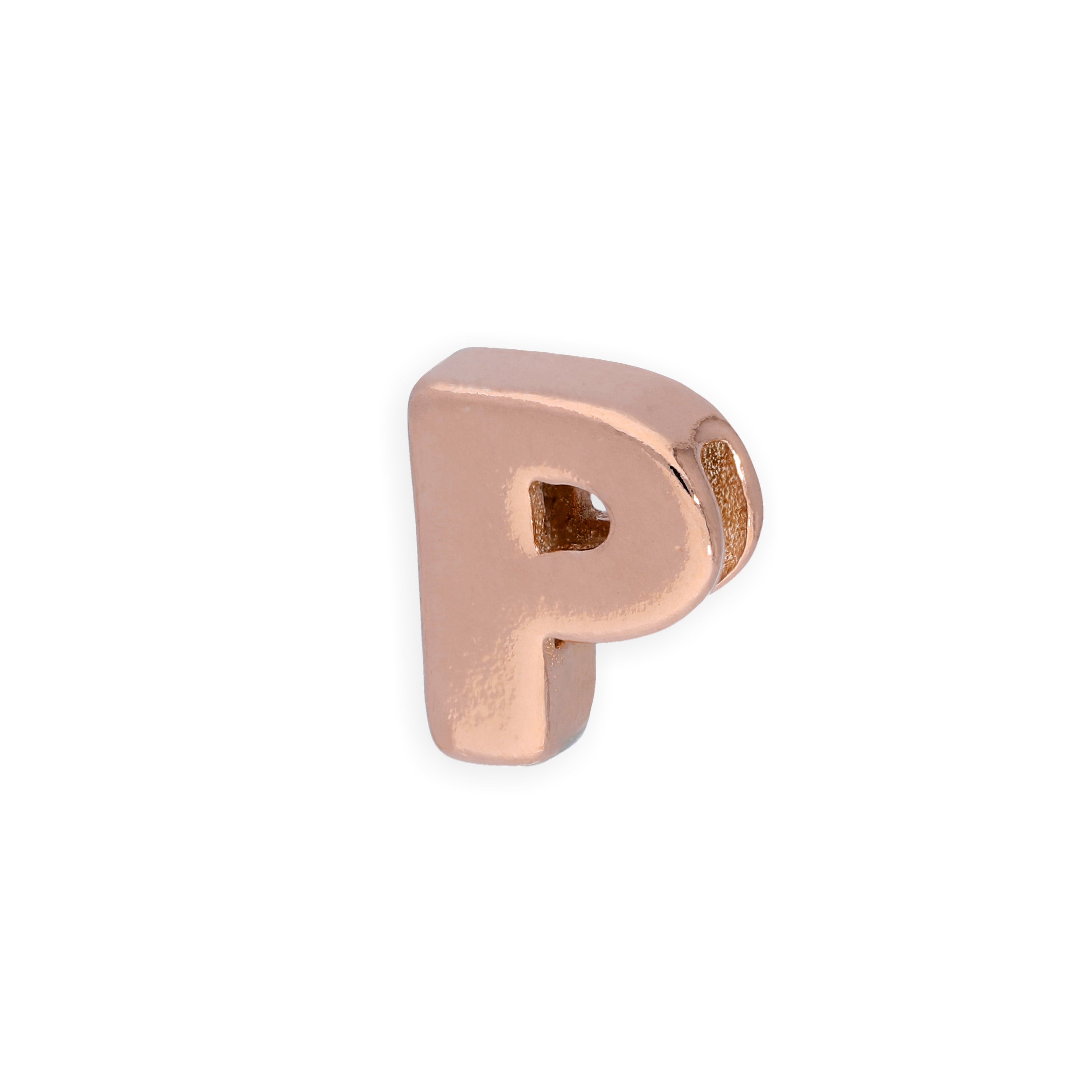 Roségold plattierter Sterlingsilber Alphabet Buchstaben-Anhänger A - Z