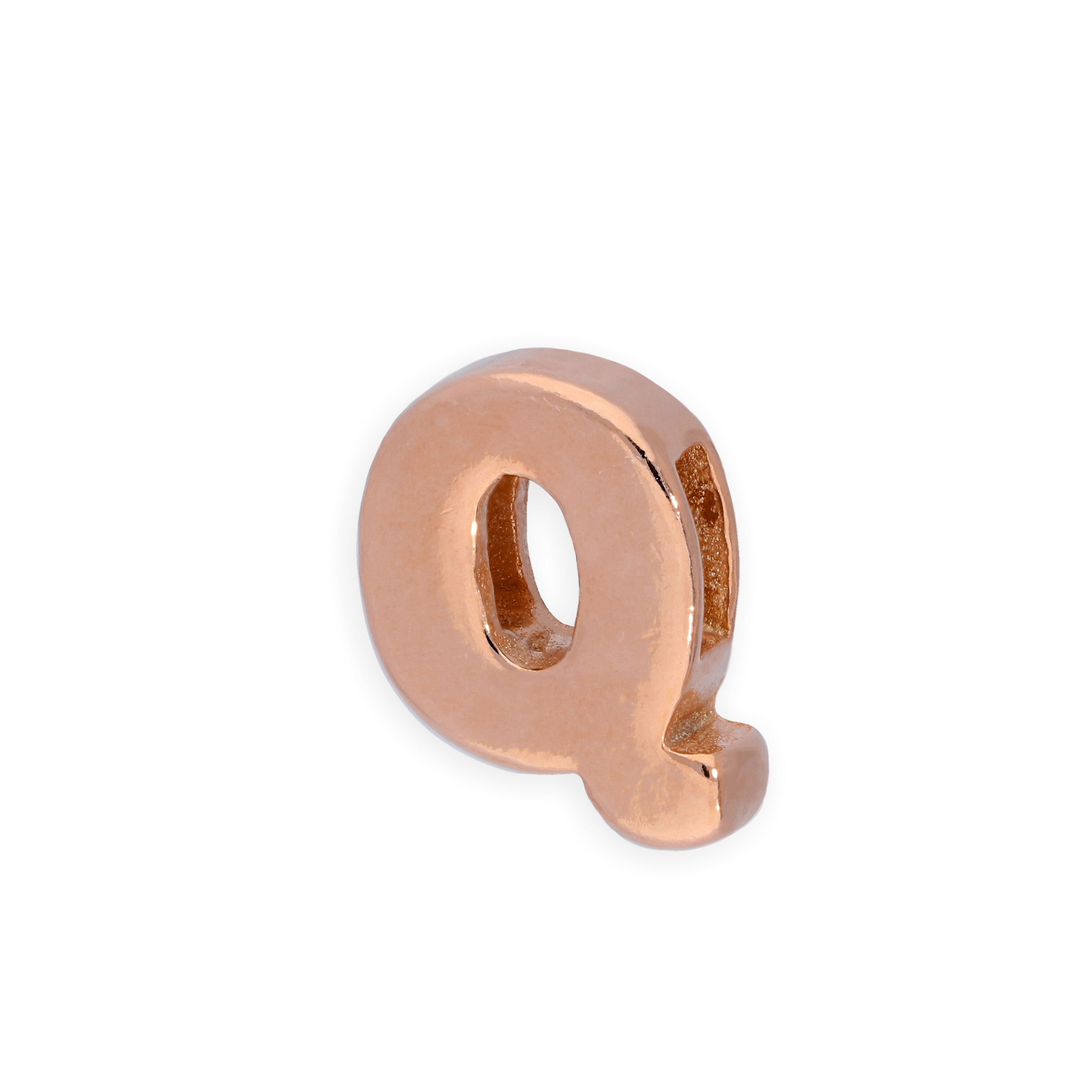 Roségold plattierter Sterlingsilber Alphabet Buchstaben-Anhänger A - Z
