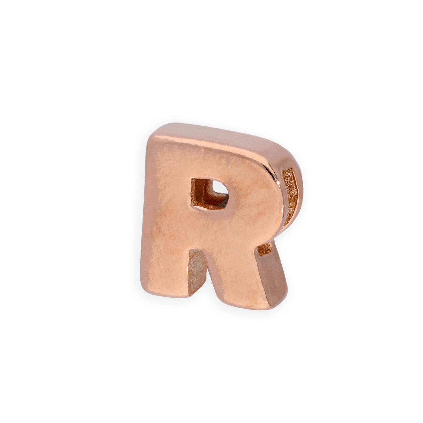 Roségold plattierter Sterling Silber Alphabet Buchstaben-Anhänger A - Z