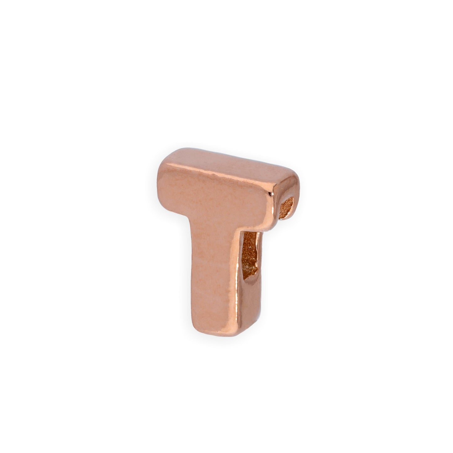 Roségold plattierter Sterling Silber Alphabet Buchstaben-Anhänger A - Z