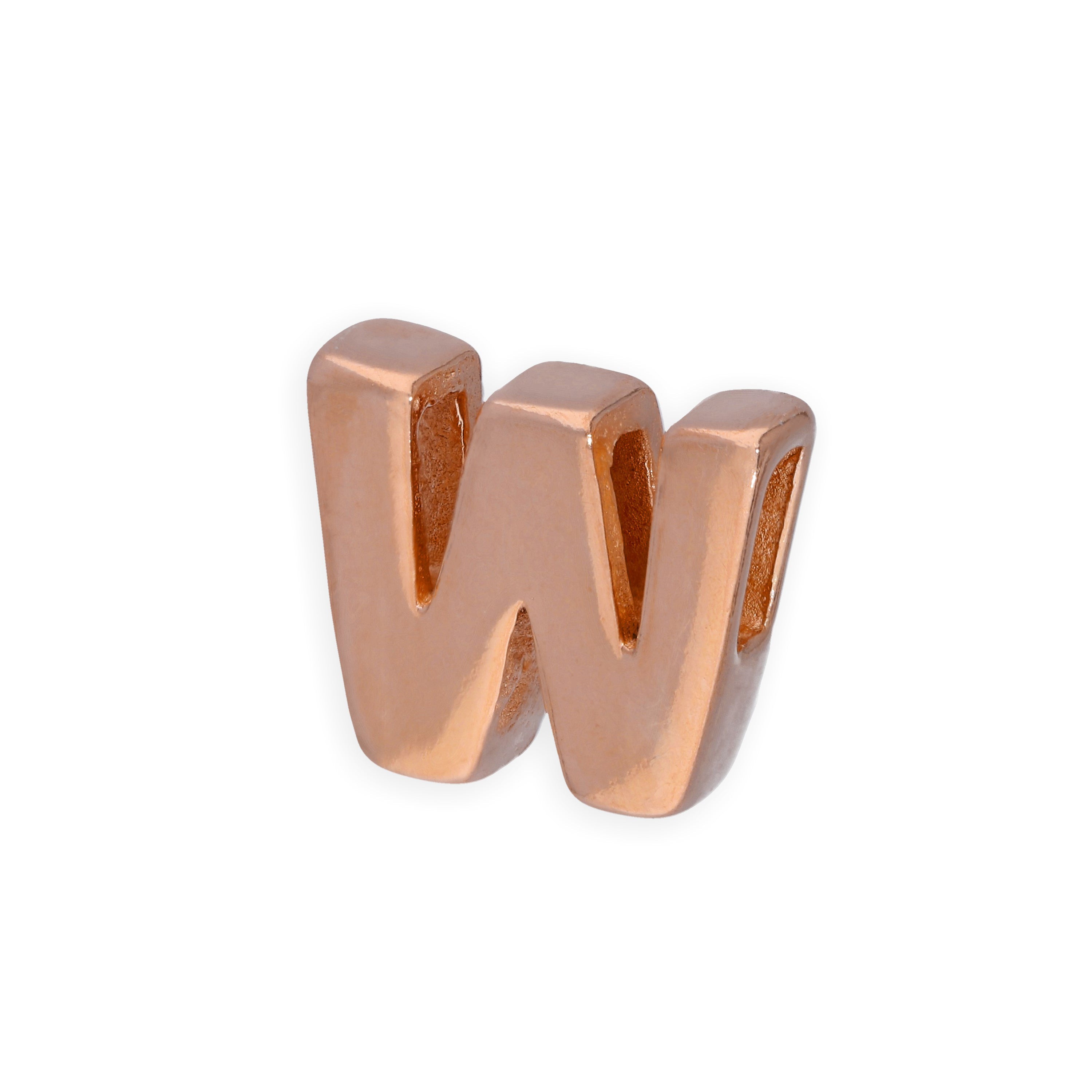 Roségold plattierter Sterlingsilber Alphabet Buchstaben-Anhänger A - Z