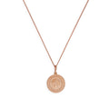 Roségoldplattierte Saint-Christopher-Medaille aus Sterlingsilber an einer Kette, 14–32 Zoll