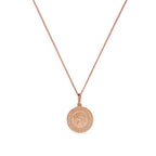 Roségoldplattierte Saint-Christopher-Medaille aus Sterlingsilber an einer Kette, 14–32 Zoll