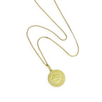 Vergoldete Halskette aus Sterlingsilber mit St.-Christophorus-Medaille, 40–81 cm