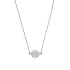 Sterlingsilber Teufelsauge Anhänger an 120,5 cm Kette