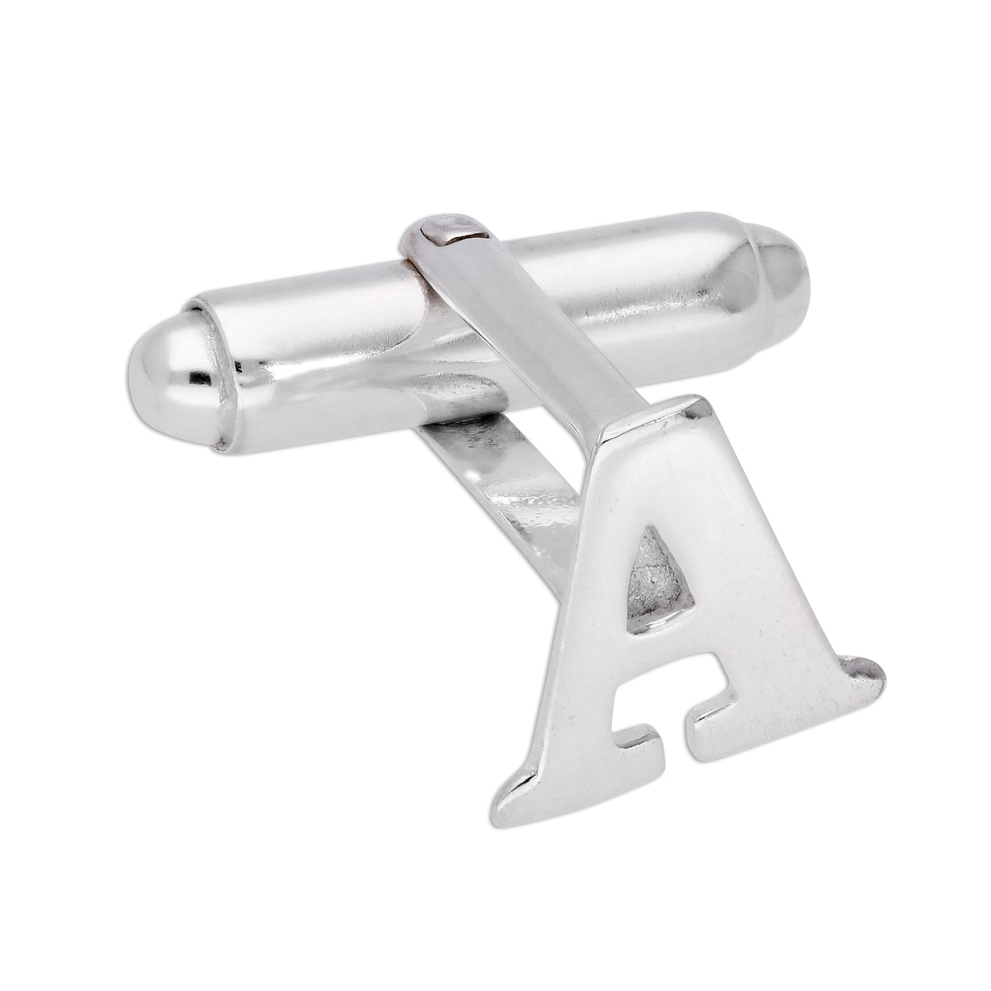 Sterling Silber Buchstaben-Manschettenknöpfe A - Z