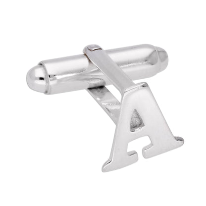 Sterling Silber Buchstaben-Manschettenknöpfe A - Z