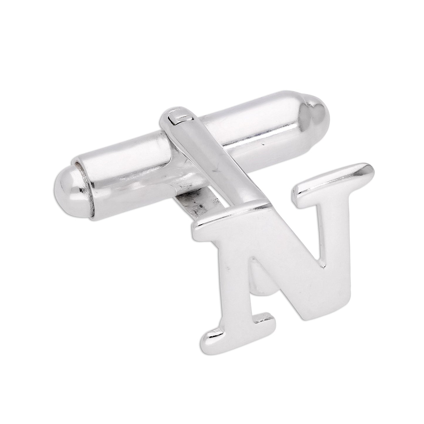 Sterling Silber Buchstaben-Manschettenknöpfe A - Z