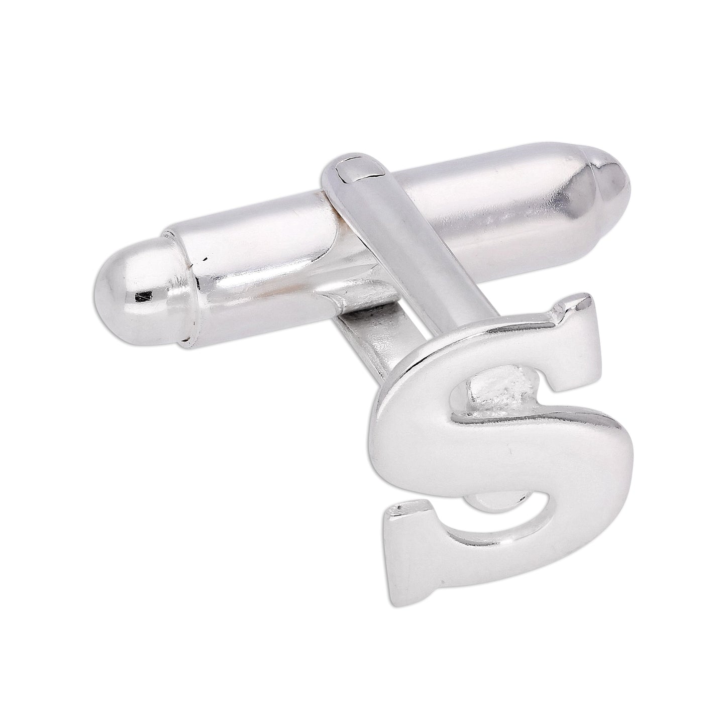 Sterling Silber Buchstaben-Manschettenknöpfe A - Z