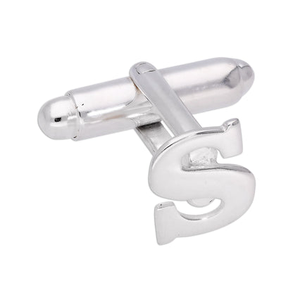 Sterling Silber Buchstaben-Manschettenknöpfe A - Z