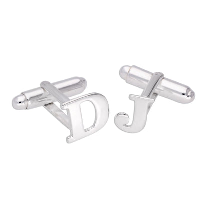 Sterling Silber Buchstaben-Manschettenknöpfe A - Z