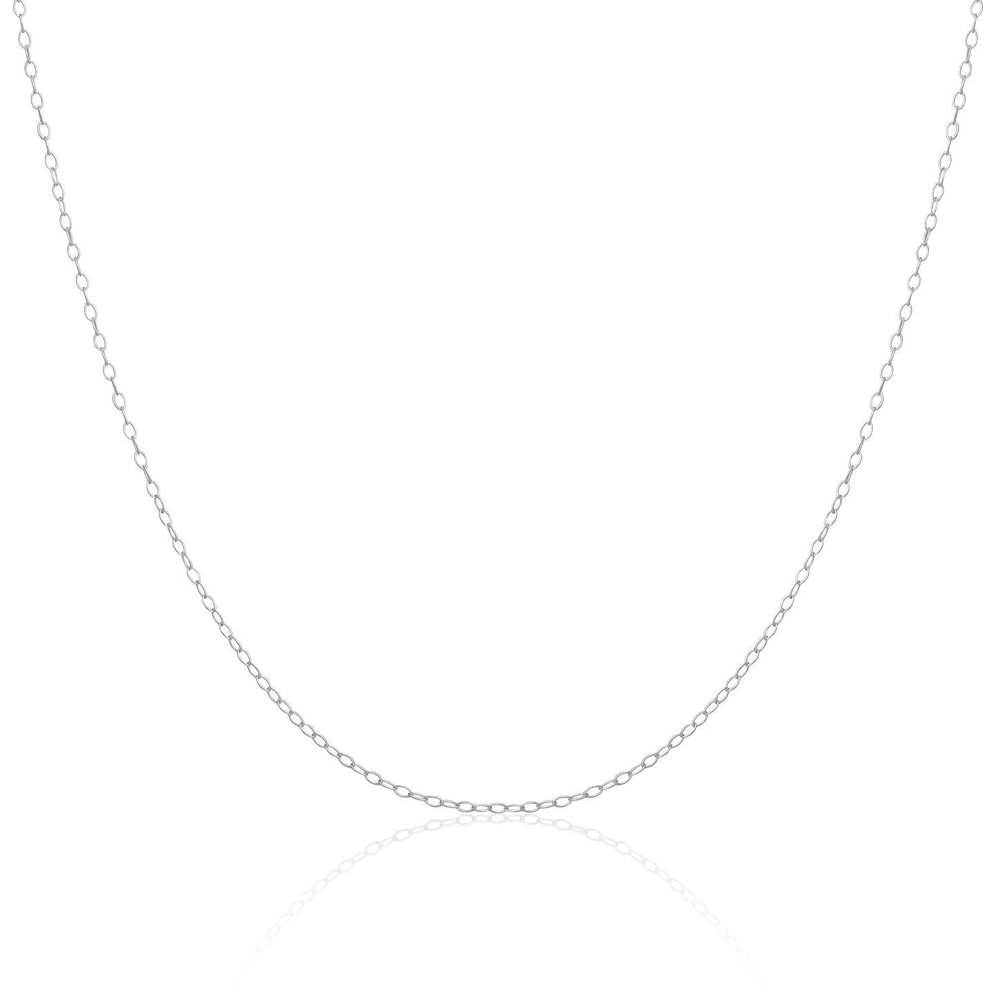 Sterling Silber Trace-Kette, 14–28 Zoll