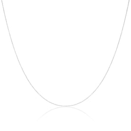 Sterlingsilber feine 0,8 mm Kabelkette 14 - 32 Zoll