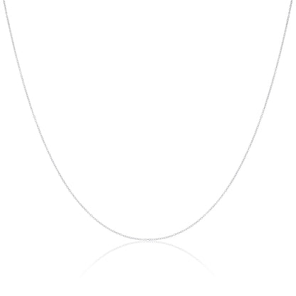 Sterling Silber feine 0,8 mm Kabelkette 14 - 32 Zoll