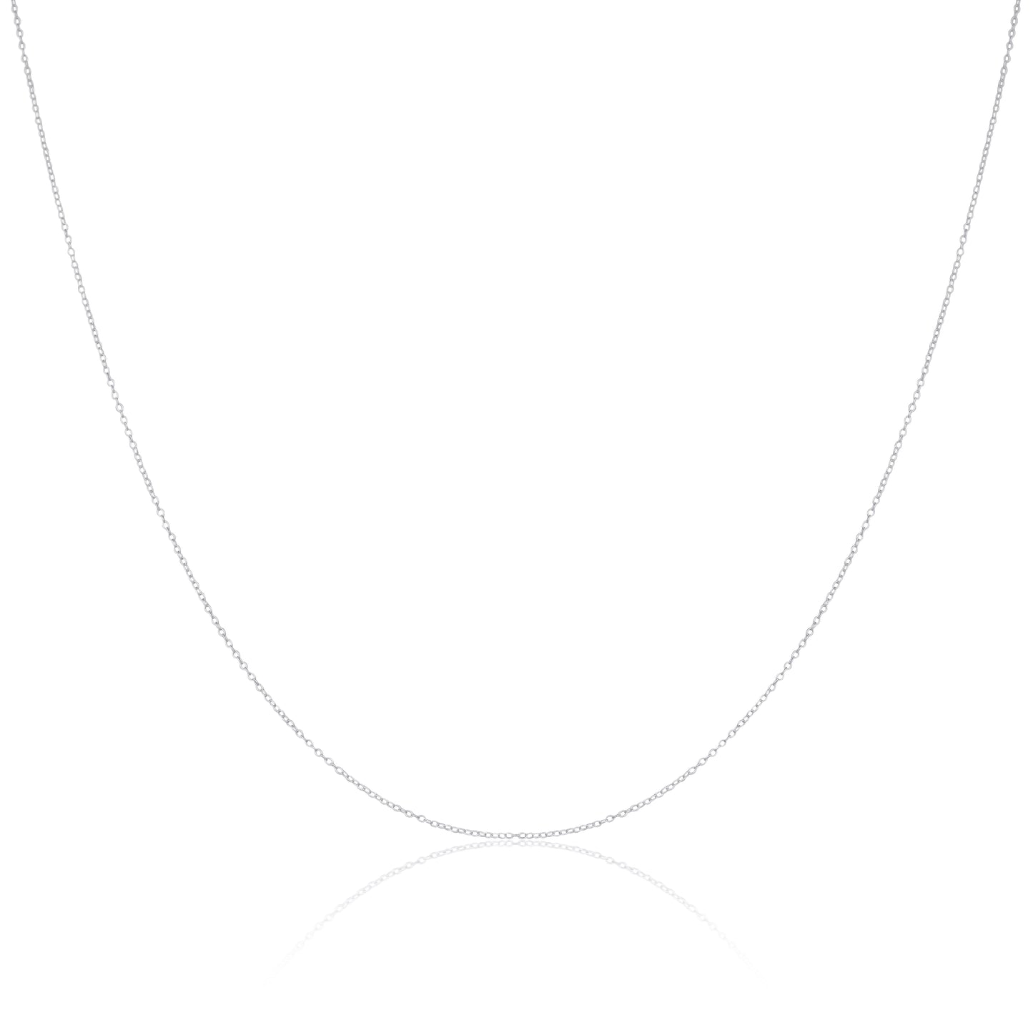 Sterling Silber feine 0,8 mm Kabelkette 14 - 32 Zoll