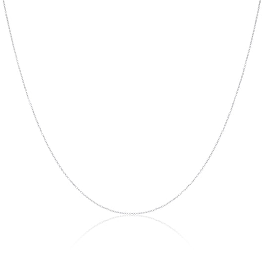Sterling Silber feine 0,8 mm Kabelkette 14 - 32 Zoll