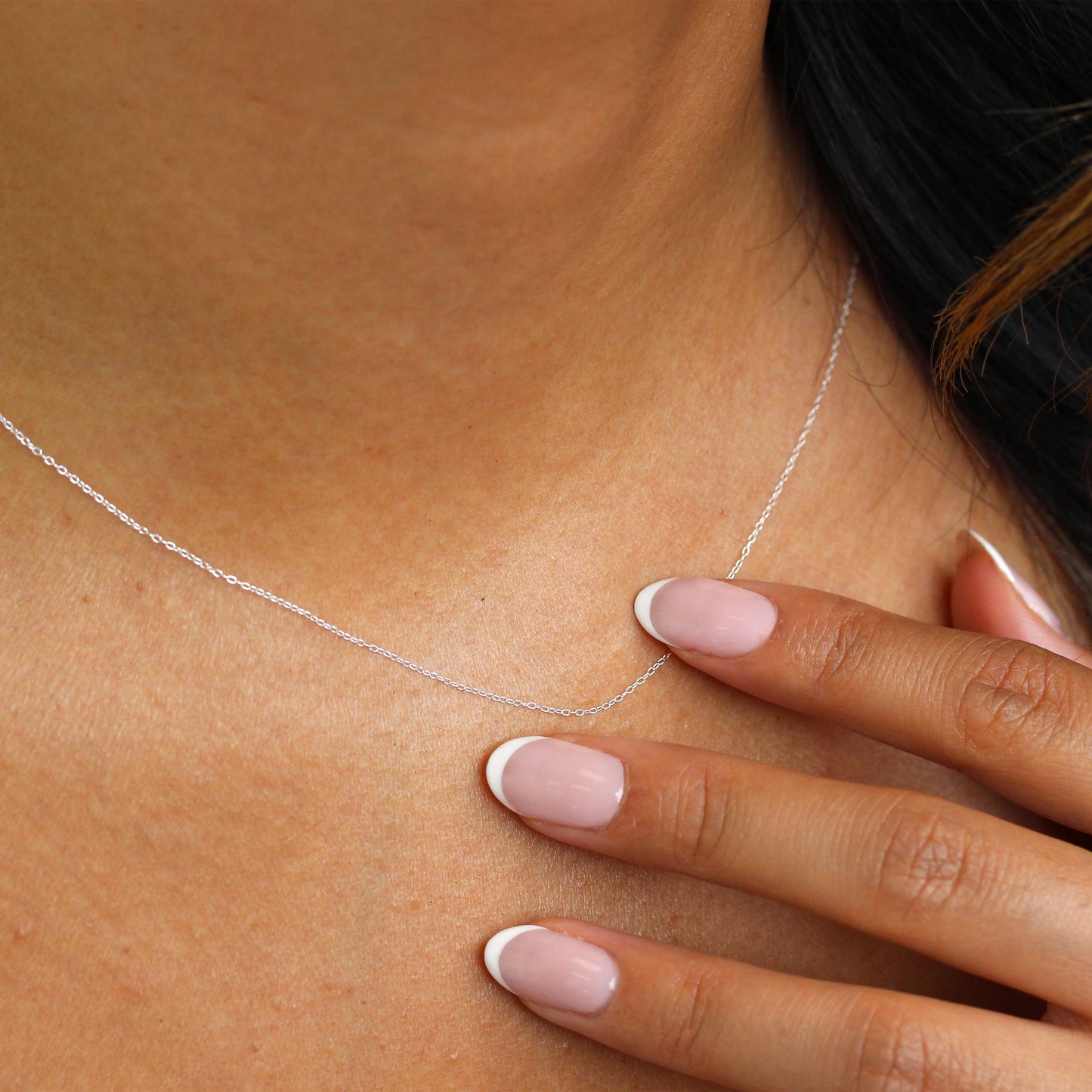 Sterling Silber feine 0,8 mm Kabelkette 14 - 32 Zoll