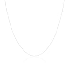Sterlingsilber 1 mm runde Kabelkette 14 - 32 Zoll
