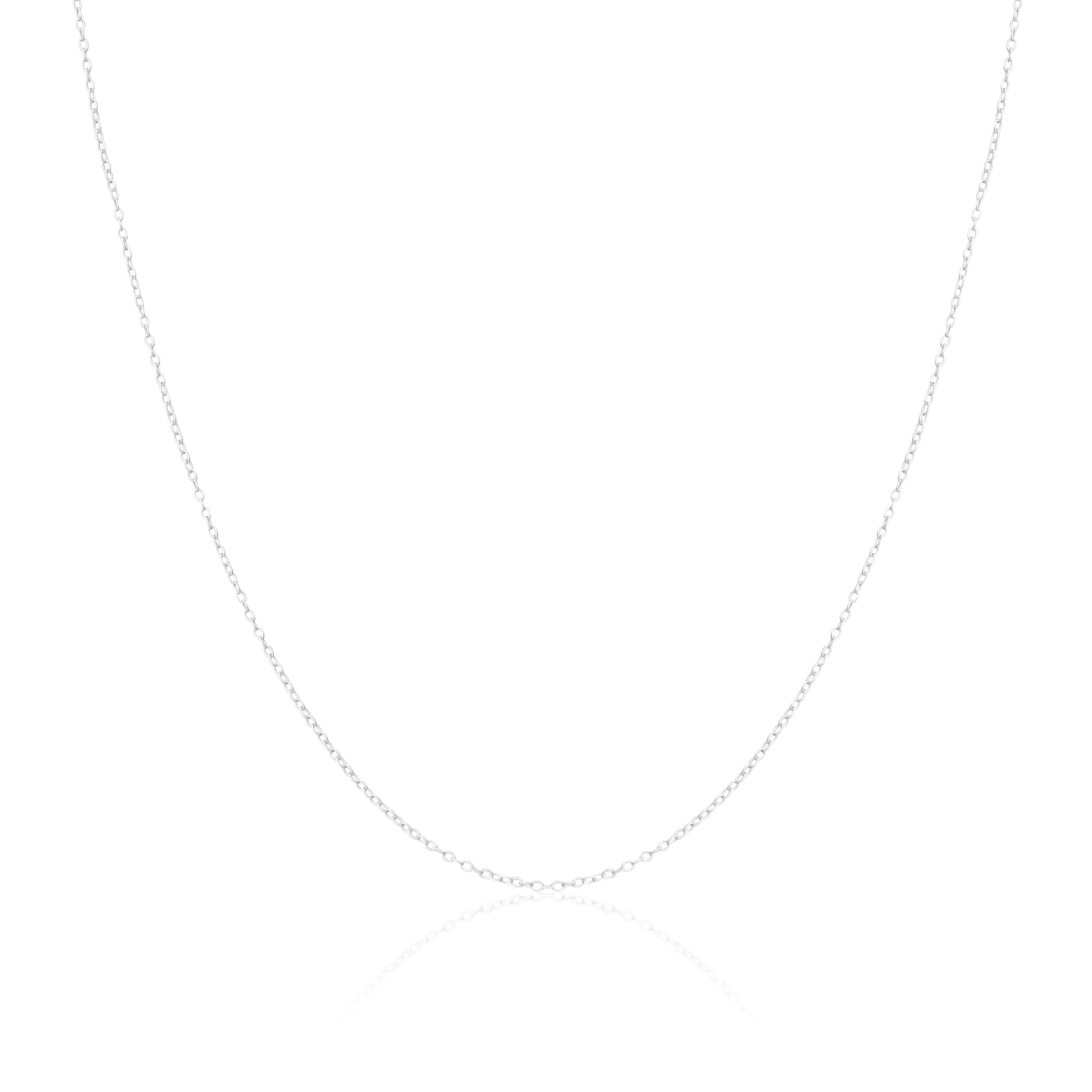 Sterlingsilber 1 mm runde Kabelkette 14 - 32 Zoll