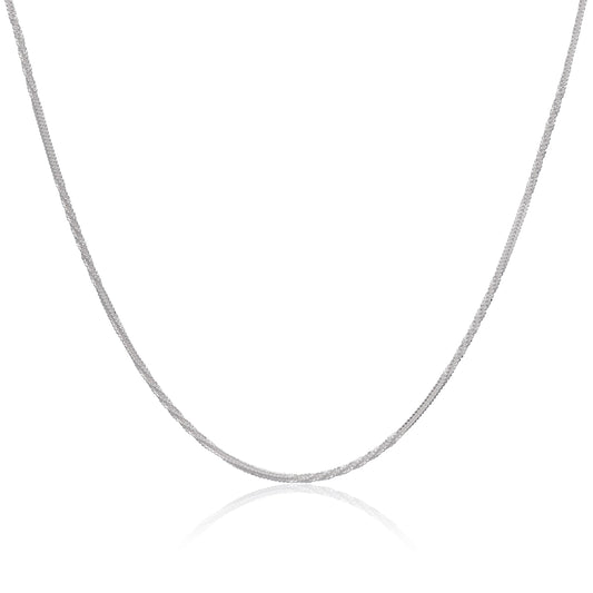 Sterling Silber verdrehte schwere 2 mm Kabelkette 16 - 24 Zoll