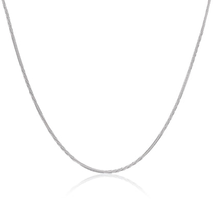 Sterling Silber verdrehte schwere 2 mm Kabelkette 16 - 24 Zoll