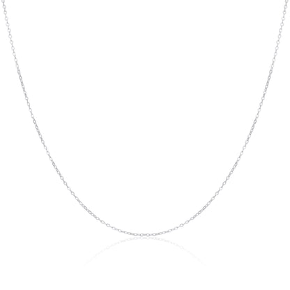 Sterlingsilber 1 mm Flachkabelkette 14 - 28 Zoll