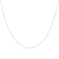 Sterlingsilber 1 mm Flachkabelkette 35 - 70 cm