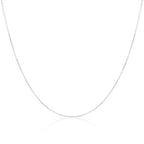 Sterlingsilber 1 mm Flachkabelkette 35 - 70 cm