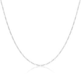 Figaro-Kette aus Sterlingsilber, 1,3 mm, 35–81 cm
