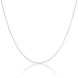 Serpentinenkette aus Sterlingsilber, 40–81 cm