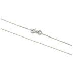 Serpentinenkette aus Sterlingsilber, 40–81 cm