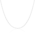 Sterlingsilber Disco Twisted Diamantschliff Kette 16 - 24 Zoll