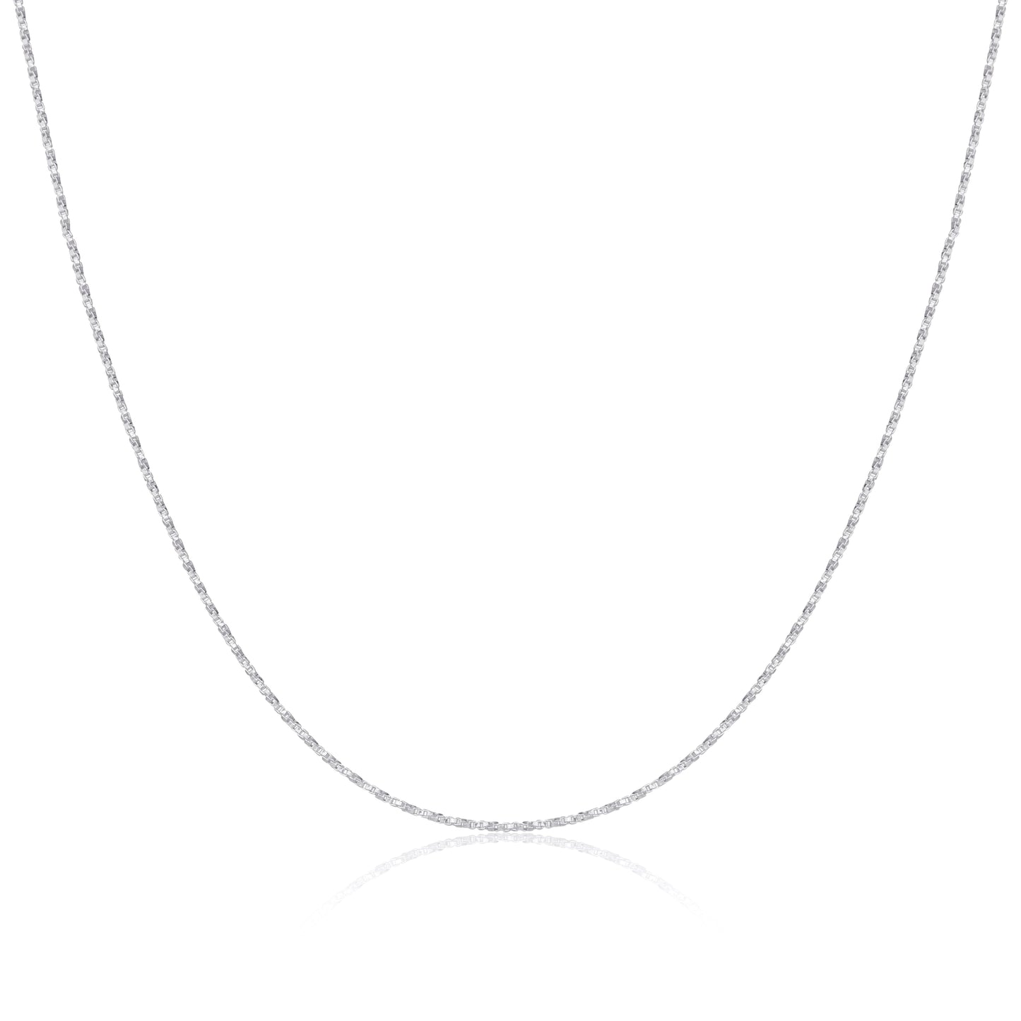 Gedrehte Boxkette aus Sterlingsilber 16–24 Zoll