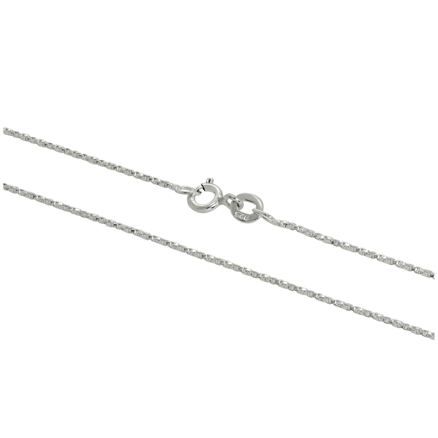 Gedrehte Boxkette aus Sterlingsilber 16–24 Zoll