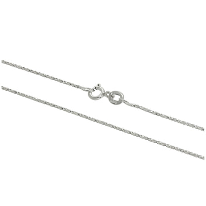 Gedrehte Boxkette aus Sterlingsilber 16–24 Zoll