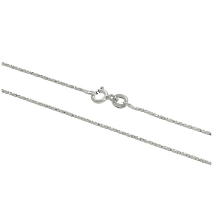 Gedrehte Boxkette aus Sterlingsilber 16–24 Zoll