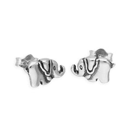 Sterllingsilber Kleiner Elefant Ohrstecker