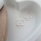 Creolen aus Sterlingsilber mit Claddagh