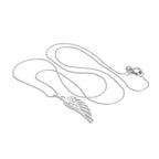 Sterlingsilber Engelsflügel Anhänger Halskette 35,5 - 71 cm