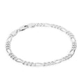 Sterlingsilber Diamantschliff offenes 5 mm Panzerarmbänder 7 - 8 Zoll