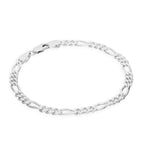 Sterlingsilber Diamantschliff offenes 5 mm Panzerarmbänder 7 - 8 Zoll