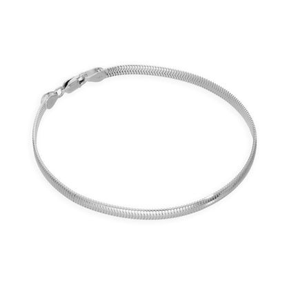 Sterlingsilber 20,5cm Flach Kompakt Armband