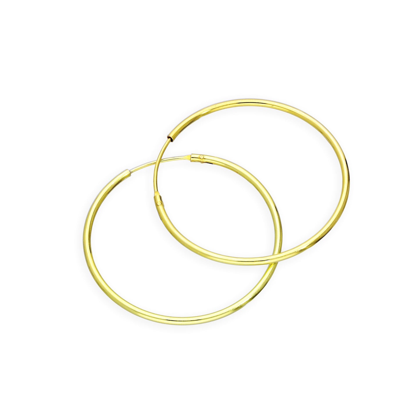 Vergoldete Sterling Silber Ohrringe - 8mm - 35mm