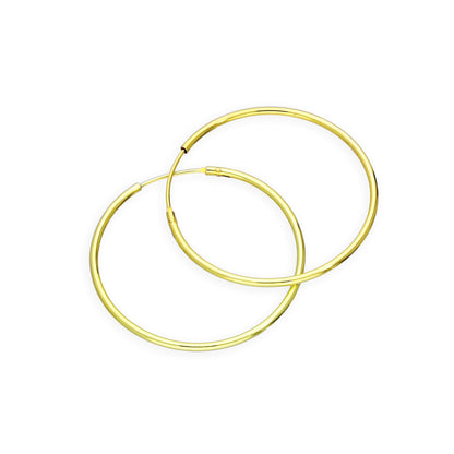 Vergoldete Sterling Silber Ohrringe - 8mm - 35mm